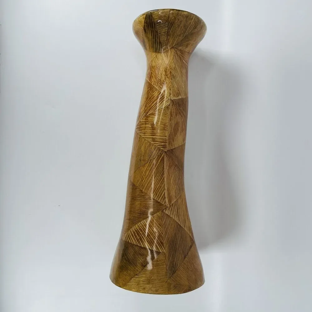 Philippines Woven Mango Wood Rattan Decorative Vase 15